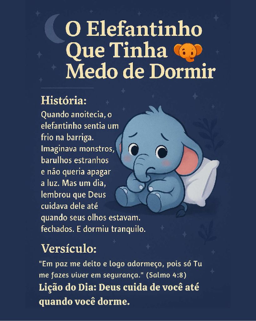 O Elefantinho Que Tinha Medo de Dormir