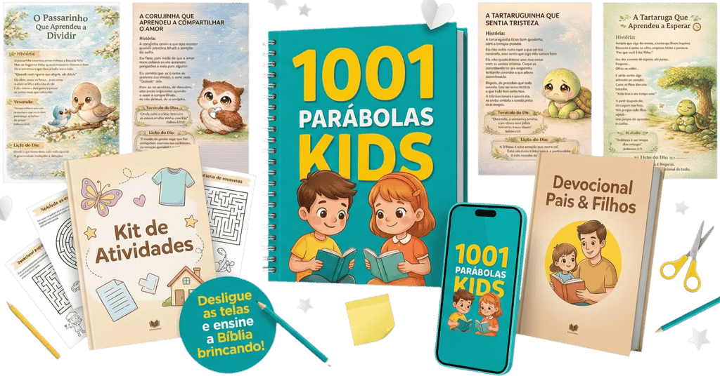 Livro 1001 Parábolas Kids Cristãs